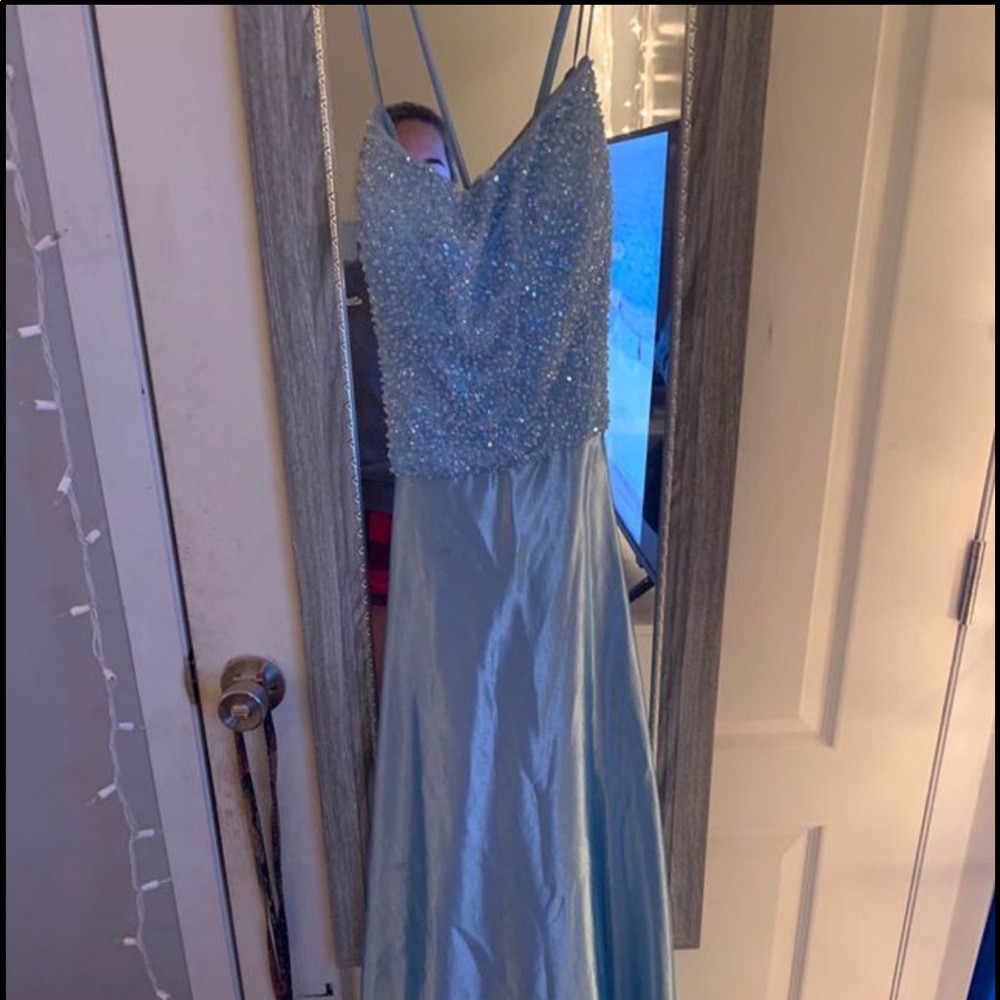 Prom dress, blue
